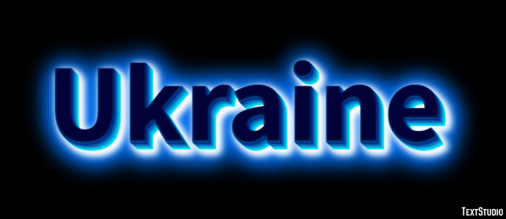 Ukraine Texteffekt