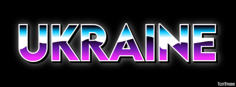 Ukraine Efecto de Texto