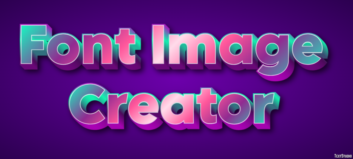 Font Image Creator Effetto testo