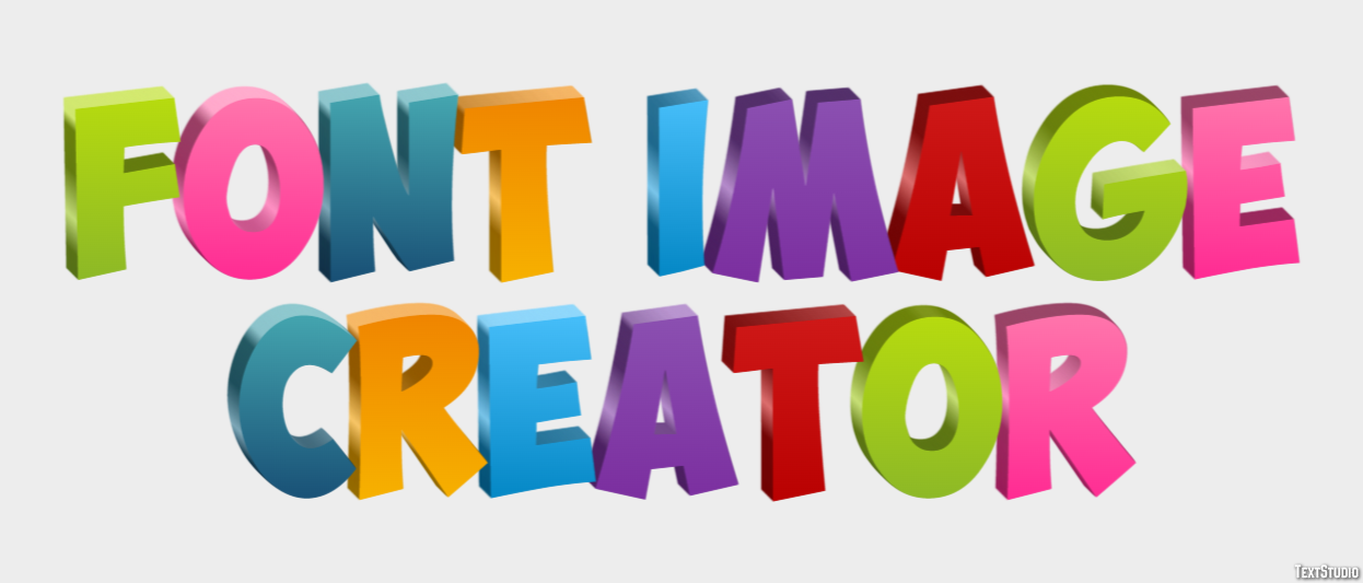 Font Image Creator Effetto testo