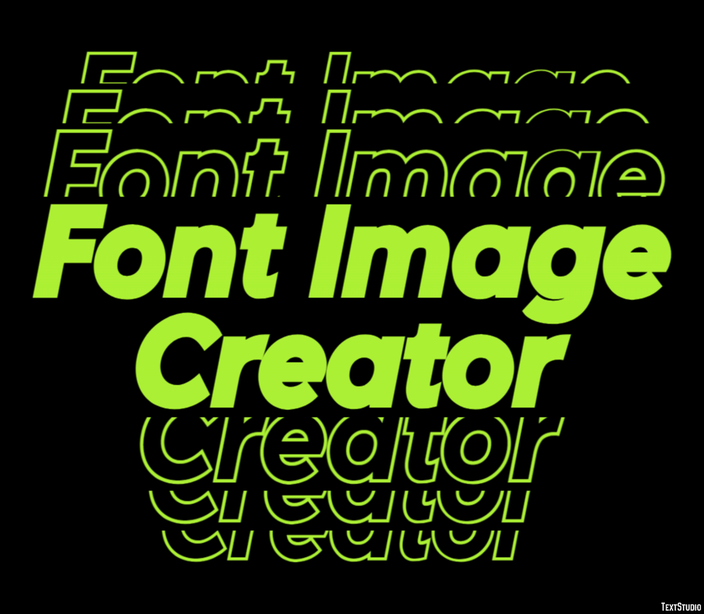 Font Image Creator Effetto testo