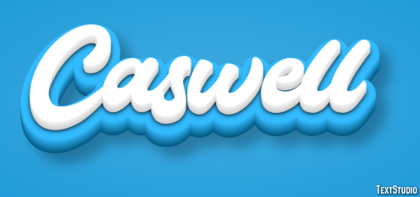 Caswell Text Effect
