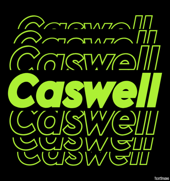 Caswell Эффект текста