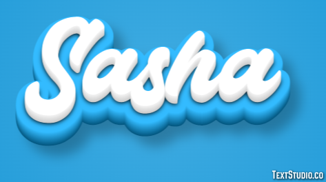 Sasha Efecto de Texto