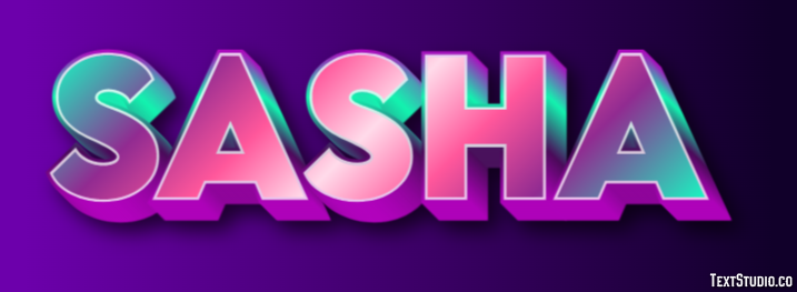 Sasha Efecto de Texto