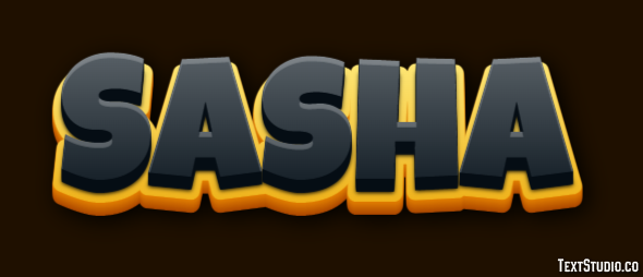 Sasha Efecto de Texto