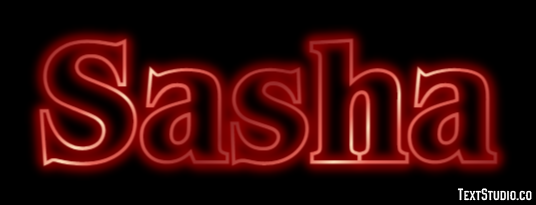 Sasha Efecto de Texto