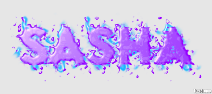 Sasha Efecto de Texto