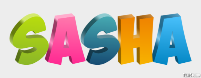 Sasha Efecto de Texto