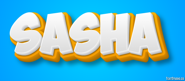 Sasha Efecto de Texto