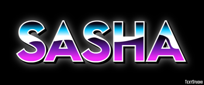 Sasha Efecto de Texto