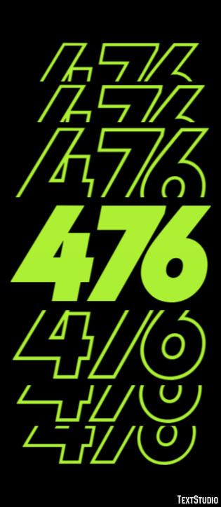476 Text effect