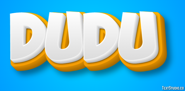 Dudu Tekst Effect