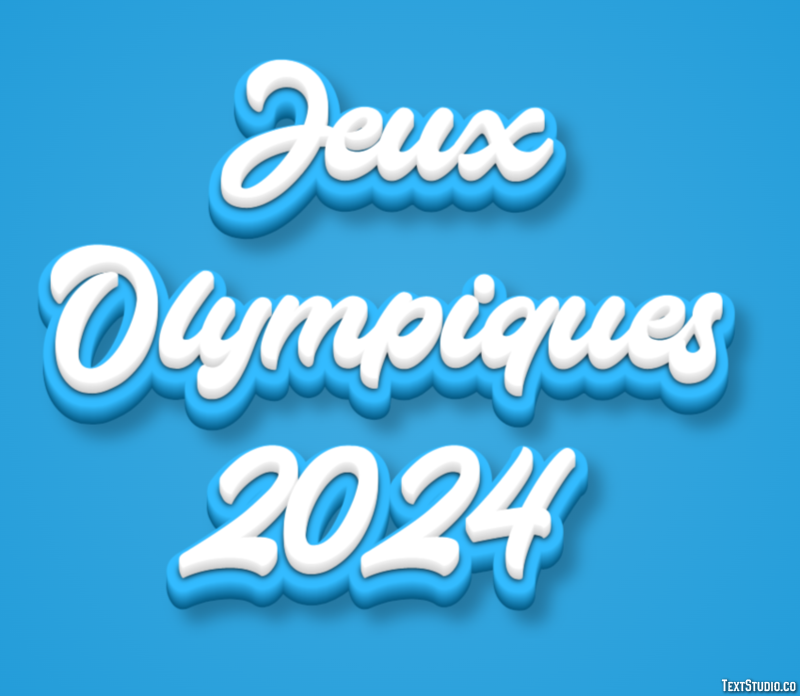 Jeux Olympiques 2024 Effet de Texte