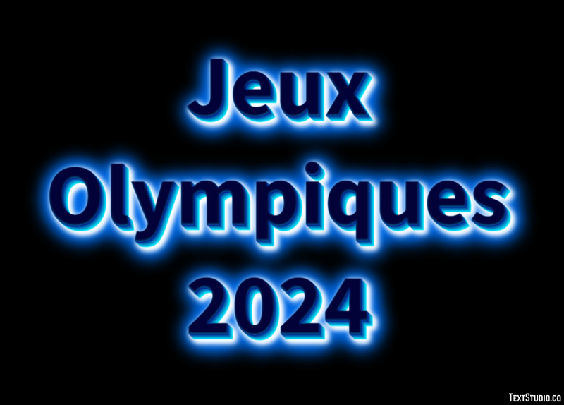 Jeux Olympiques 2024 テキスト効果