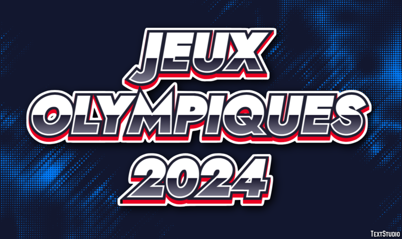 Jeux Olympiques 2024 Effet de texte