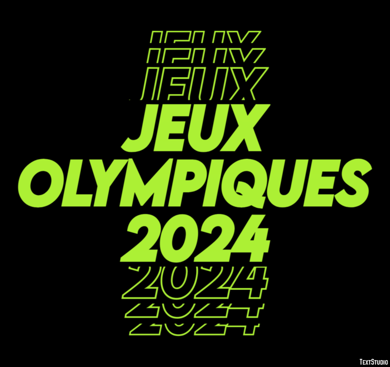 Jeux Olympiques 2024 Effet de Texte