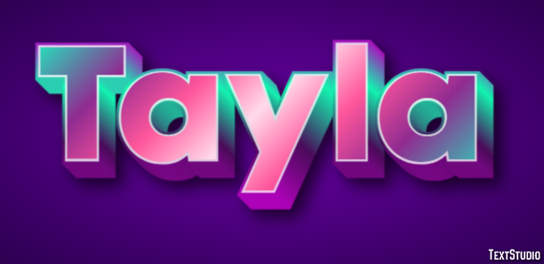 Tayla Text Effect