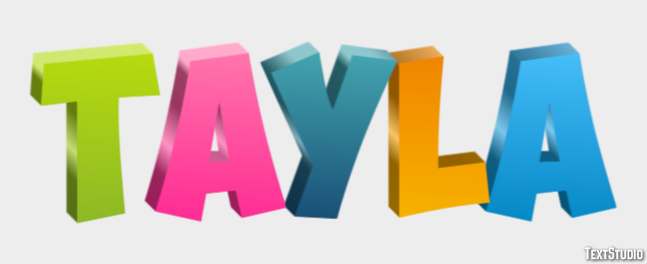 Tayla Text Effect
