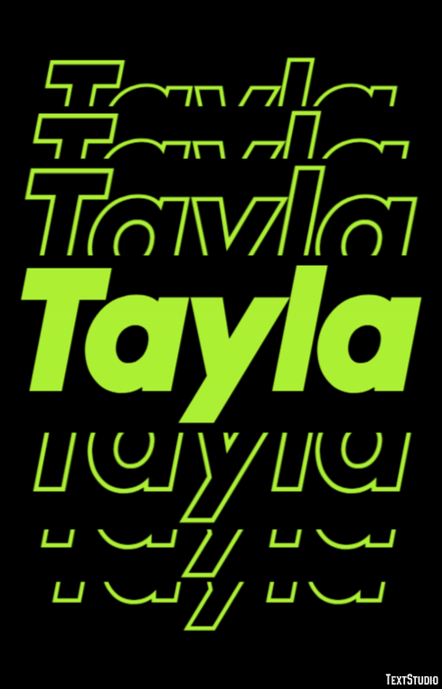 Tayla Text Effect