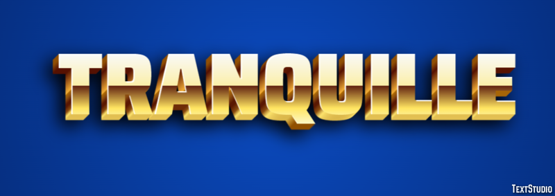 Tranquille Effet de Texte