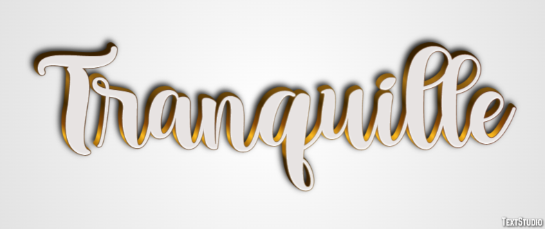 Tranquille Effet de Texte