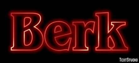 Berk Text effect