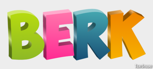 Berk Text effect