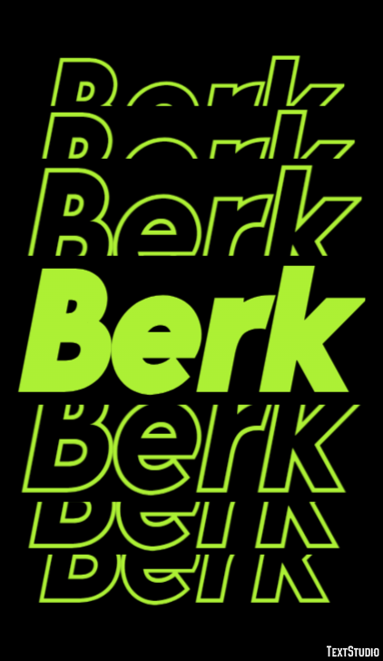 Berk Text Effect