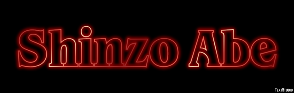 Shinzo Abe Effetto testo