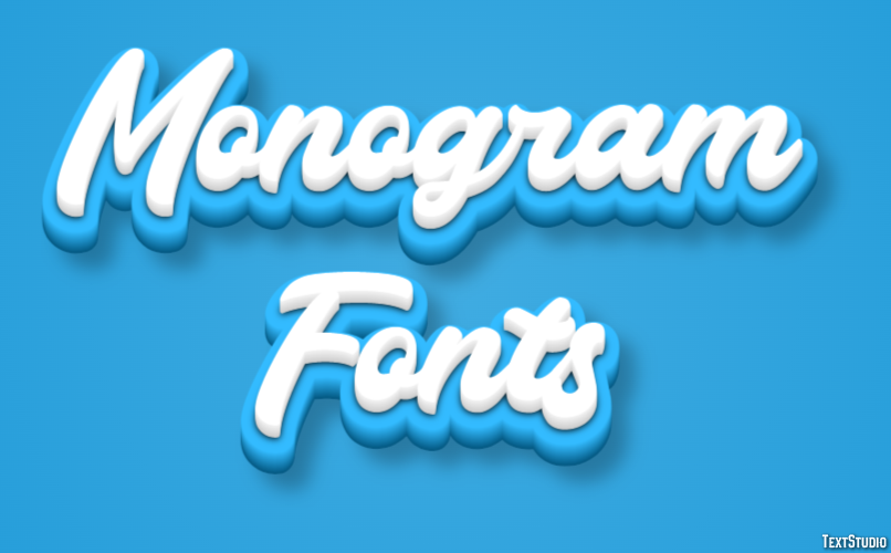 Monogram Fonts Text Effect