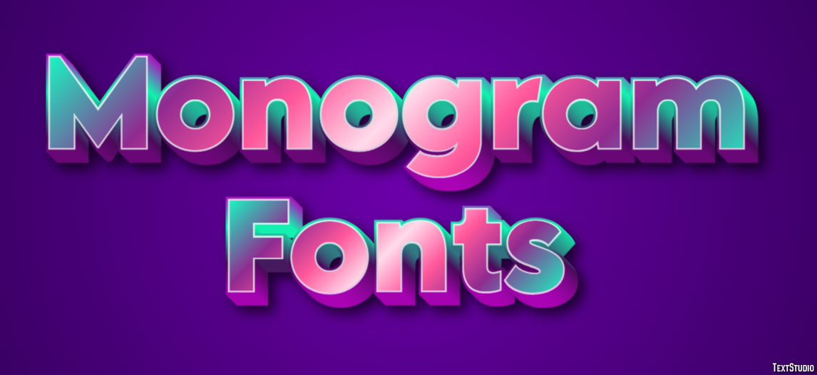 Monogram Fonts Text Effect