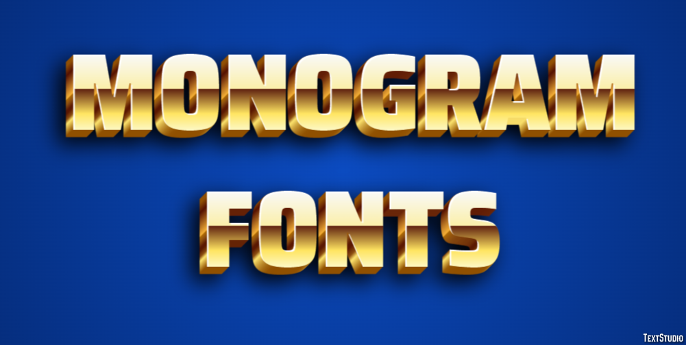 Monogram Fonts Text Effect
