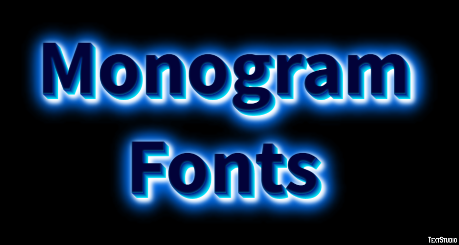 Monogram Fonts Text Effect