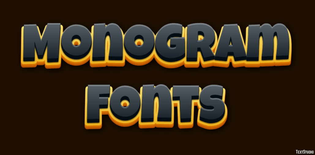 Monogram Fonts Text Effect