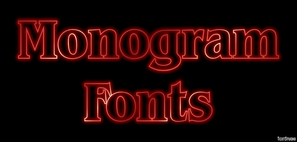 Monogram Fonts Text effect