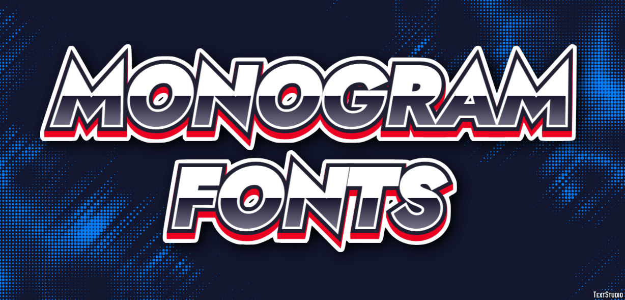 Monogram Fonts Efecto de Texto