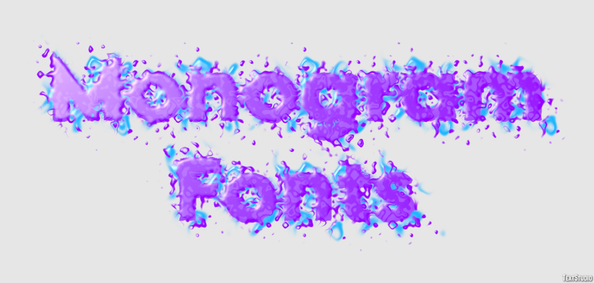 Monogram Fonts Text Effect