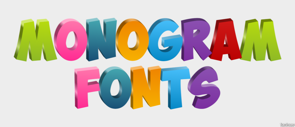 Monogram Fonts Text Effect