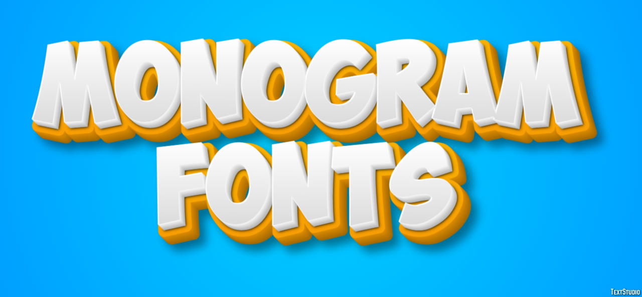 Monogram Fonts Text Effect