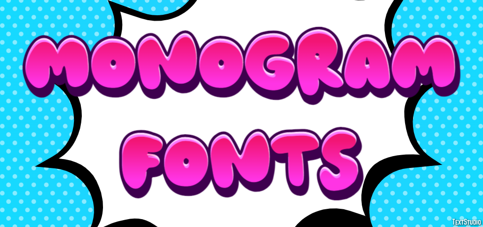 Monogram Fonts Text Effect