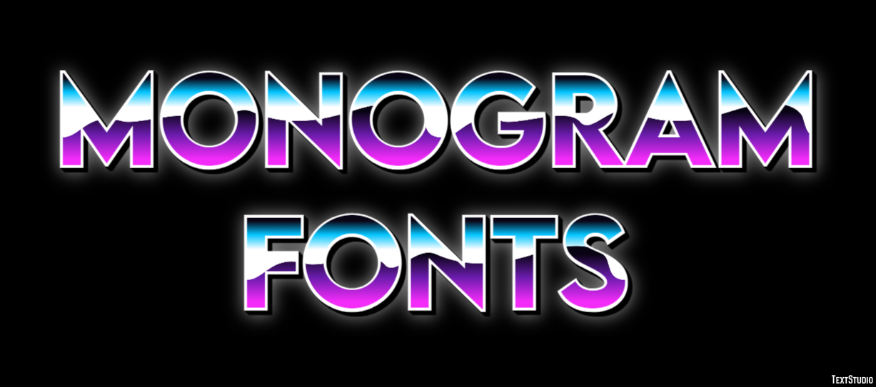 Monogram Fonts Text Effect
