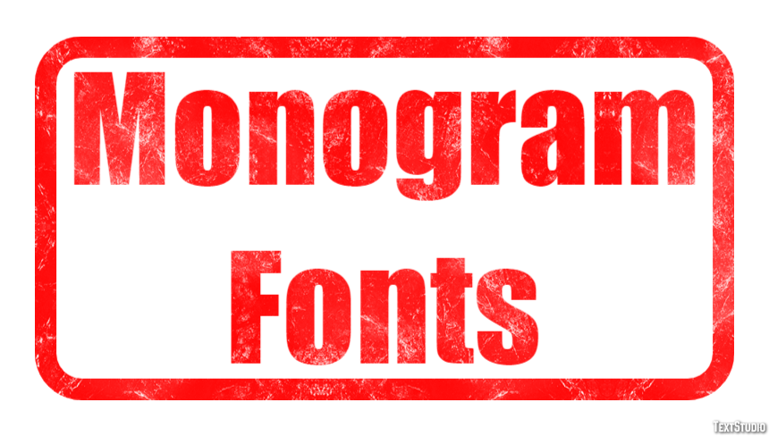 Monogram Fonts Text Effect