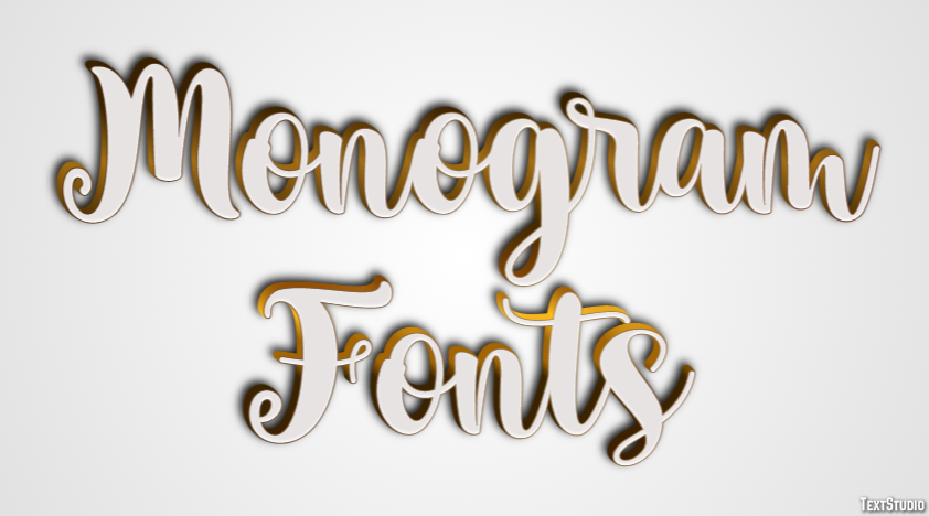 Monogram Fonts Text Effect