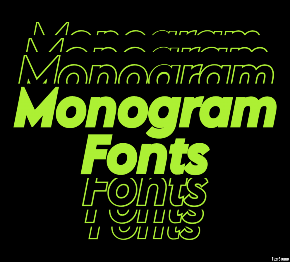 Monogram Fonts Text Effect