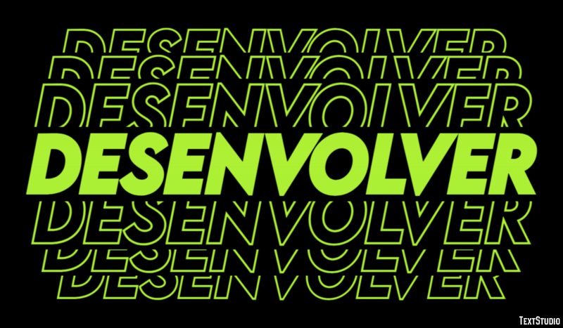 Desenvolver Efeito de texto