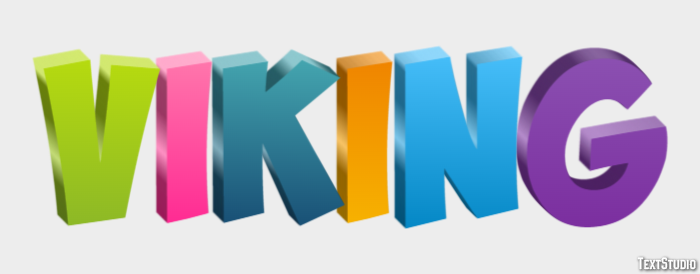 Viking Texteffekt