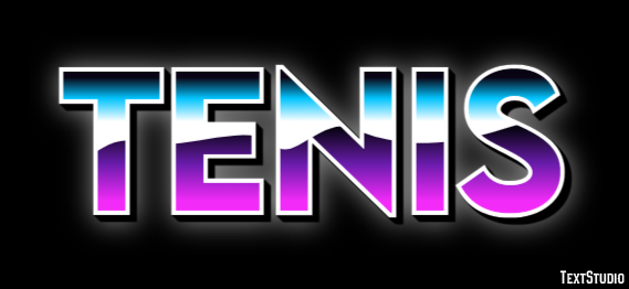 Tenis Efeito de texto