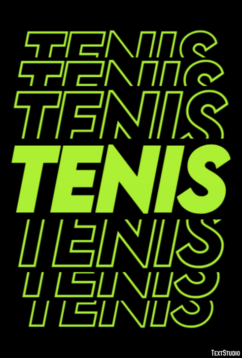 Tenis Efeito de texto