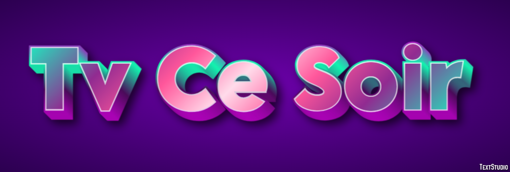 Tv Ce Soir Texteffekt
